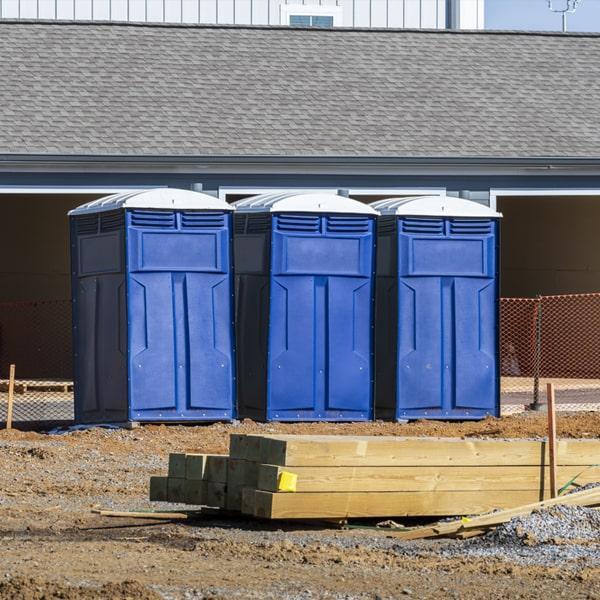 Heavy-duty construction site porta potty in Clearwater, Florida